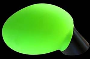 Housse décorative verte fluo