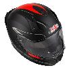CASQUE INTEGRAL GO RIDER STREAM SOLID BLACK&RED MATT
