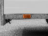 Réflecteur orange rectangle 2 pcs