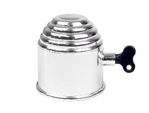 Cache boule PVC chromé à verrou
