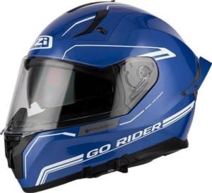 CASQUE INTEGRAL GO RIDER STREAM DUO SOLID NOUVEAU BLUE Y
