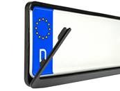 Support de plaque d'immatriculation noir