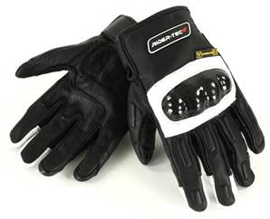 Gants été/mi-saison Race noir/blanc