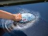 Gant de polissage microfibres bleu