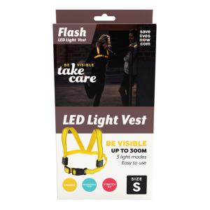 FLASH LED LIGHT VESTE TAILLE S