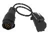 Adaptateur m/f 13/7 broches, 40 cm