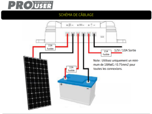 SCP10 régulateur de charge intelligent pour module solaire