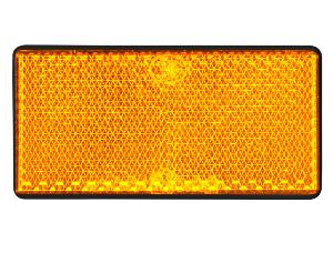 Réflecteur orange rectangle à coller
