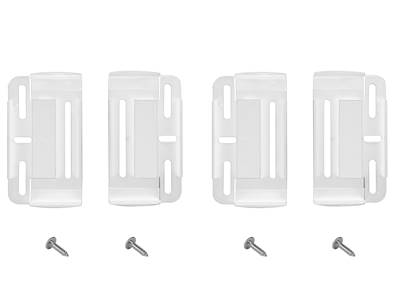 Kit de fixation pour 2 plaques d'immatriculation (transparent, à viss