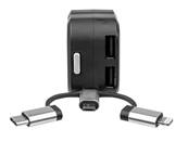Adaptateur allume-cigare avec câble de recharge universel