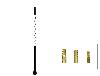 Tige d'antenne de remplacement 23cm
