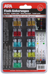 Fusibles plat 2x5a 2x10a 2x15a 2x20