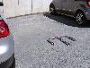 Barrière de parking avec cadenas
