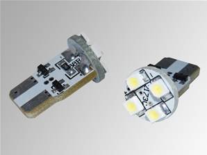 Led cms t10, 4 led, blanc, x2