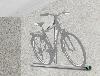 Porte vélo mural sur rail en acier