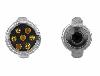 Prise male 7 broches aluminium
