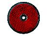 Réflecteurs rouges ronds 6 cm