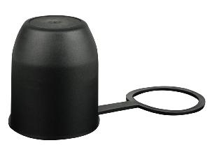 Cache boule PVC noir avec bague