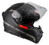 CASQUE INTEGRAL GO RIDER STREAM SOLID BLACK&RED MATT