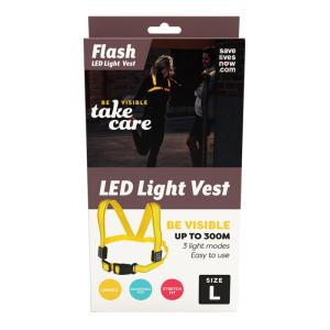 FLASH LED LIGHT VESTE TAILLE L