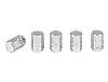 Bouchons de valve aluminium argent