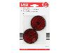 Réflecteurs rouges ronds 6 cm
