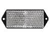 Réflecteur blanc rectangle 2 pcs