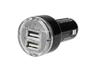 Adaptateur 2xusb 12+24v
