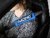 Fourreaux de ceinture Racing, bleu, 2 pcs