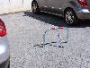 Barrière de parking avec cadenas