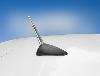 Antenne aluminium poli 11 cm