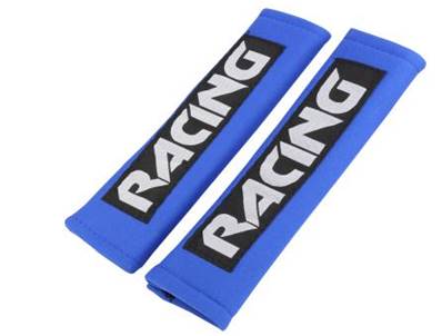 Fourreaux de ceinture Racing, bleu, 2 pcs