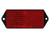 Réflecteur rouge rectangle 2 pcs