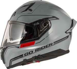 CASQUE INTEGRAL GO RIDER STREAM DUO SOLID NOUVEAU NARDO GREY