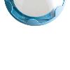 Couvercle gourmet en verre bleu, diamètre 28/24 cm
